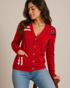 HMR Custom Sorority Light Weight Delta Sigma <b>Cardigan</b> Custom Sorority Acrylic Embroidered <b>Cardigan</b> <b>Sweater</b> - Product Image 4