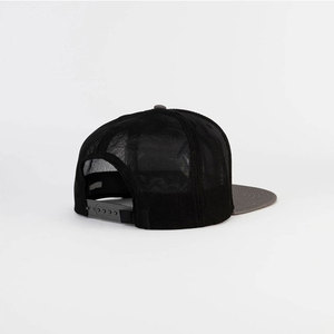 Gorra Trucker Negra de 6 Paneles, Tejido de Malla, Ajustable, Unisex, Casual, Primavera Verano, Color Sólido, Gorra de Béisbol de 6 Paneles para Adultos - Product Image 5
