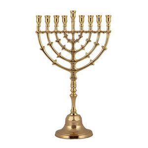 Luxury Handmade Metal Menorah Candle Holder For Religious Festival Table Decoration And Family Celebration Events - Product Image 6