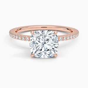 Bague de Mariage de Luxe pour Femme en Argent 925 avec Moissanite Scintillante et Diamant, Sertie sur le Côté, Idéale pour les Événements et Cadeau Tendance - Product Image 1