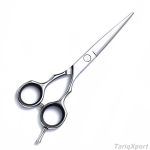 Ciseaux de coiffure professionnels pour barbier, 6 pouces, acier inoxydable 440C, lame droite, pour droitiers, 28 dents, ergonomiques, durables - Product Image 2
