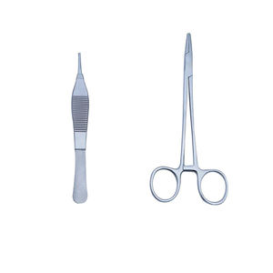 Kit Completo de Sutura y Disección para Estudiantes, Herramientas de Acero Inoxidable, Almohadilla de Silicona para Sutura, Fuente de Alimentación Manual, CE Quirúrgico, de Dentavex - Product Image 2