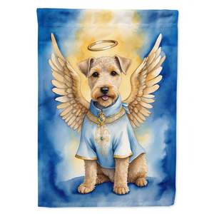Lakeland Terrier Ange Drapeau de jardin Boîte aux lettres multicolore Bannière décorative de cour pour Patio Artwork et parterres de fleurs - Product Image 1