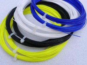 Badminton Racket <b>String</b> PP Durable Eco-Friendly Yellow <b>Black</b> White Blue Coils - Product Image 1
