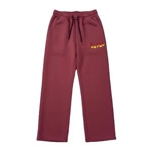 Custom Men's Trousers Solid Casual Sweat Pants Baggy HIGH STREET Logo Print Oversized Straight High Quality Cotton Nonwoven - Product Image 4