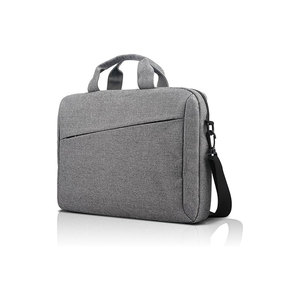 Sac pour ordinateur portable en nylon noir minimaliste avec fermeture à glissière, sangle détachable, design souple unisexe, léger, capacité inférieure à 24L - Product Image 2