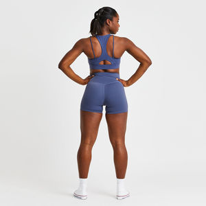 Shorts de Yoga de Cintura Media para Mujer, Alta Calidad, Transpirables, Resistentes al Viento, Secado Rápido, para Fitness y Ejercicio, Poliéster/Spandex, Venta al Por Mayor - Product Image 3