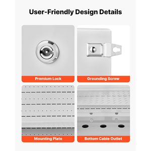 Scatola di Giunzione per Termostato e Ventilatore IP65 con Acciaio Laminato a Freddo e Design Ventilato per Uso Esterno - Product Image 6