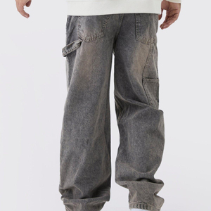 Men’s Baggy Denim Jeans – Loose Fit Wide Leg Streetwear Pants - Product Image 2