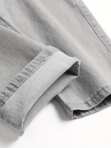 Servicio OEM al por mayor: Pantalones vaqueros de algodón y elastano para hombre, personalizados, de invierno, lisos, desgastados, estilo casual urbano, lavados y bordados. - Product Image 3