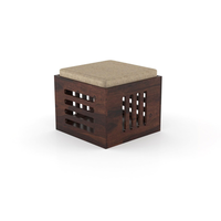 Table basse en bois sculpté artisanal, hauteur réglable, en teck, style moderne, pour salon