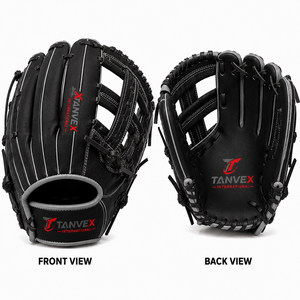 Guante de Béisbol TANVEX INTERNATIONAL Sintético para Receptor Zurdo, Tejido Cerrado, Dedos Completos, Rojo y Negro, Unisex, Juvenil, para Todas las Estaciones - Product Image 4