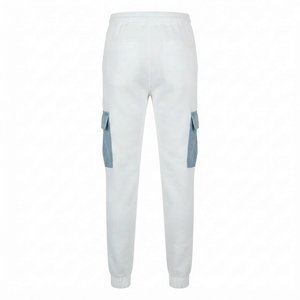 New Demanding Custom Logo Men's Color Blocking Hooded Tracksuit <b>Set</b> White Blue <b>Knitted</b> Cotton Casual Autumn Wear Activewear <b>Sets</b> - Product Image 6