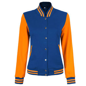 Chaqueta Universitaria de Lana Tejida OEM para Mujer, Estilo Universitario, Reversible, Informal de Invierno, Chaqueta Letterman - Product Image 3