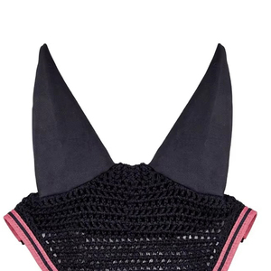Bonnet d'oreilles pour cheval en crochet fait main avec sangle élastique sous le menton, couleurs et logo personnalisables, ensemble tapis de selle assorti, directement de l'usine - Product Image 4