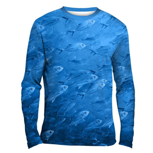 Customised New Fashion Sublimation Hunting <b>Fish</b> Fishing Wear <b>T</b> <b>Shirt</b> <b>Shirts</b> Long Sleeve Fishing Jersey for Men Made In Pakistan - Product Image 1