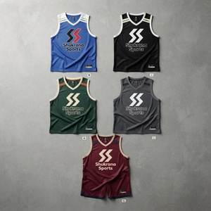 Nuevo Uniforme de Baloncesto Personalizado a Precio Razonable para Adultos Unisex Hecho en Pakistán Conjuntos al por Mayor de la Mejor Calidad 100% Poliéster - Product Image 3