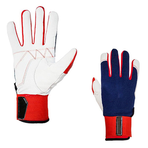 2026 Professional New Arrival Leather Baseball Batting <b>Gloves</b> Customized Logo Goat Leather Skin Hand Protection Batting <b>Gloves</b> - Product Image 3