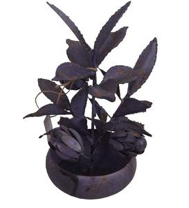 Pot de fleurs mural en métal fait main, design moderne, pour jardin et maison, usage extérieur, motif trou de terre, best-seller, décoration tendance - Product Image 3