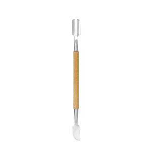 Pousse-cuticules en acier inoxydable, outil plat réutilisable pour manucure - Product Image 1