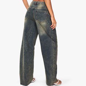 Pantalones Vaqueros Premium para Mujer, Precio de Fábrica OEM/ODM, Ajuste Elástico Cómodo, Ropa Casual de Alta Calidad, Directo de Fábrica - Product Image 5