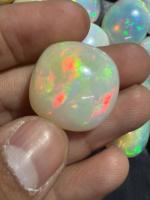 Opale d'Éthiopie Naturelle de Haute Qualité, Cabochon Ovale Poire, Changement de Couleur, Pierre Précieuse 100% Naturelle, 10-30 Carats, Certifiée par un Certificat Tierce Partie