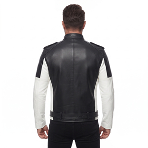 Men's Leather <b>Racing</b> <b>Jacket</b> Men Premium Leather Motorcycle <b>Jacket</b> Men Full Sleeve Fashion Leather <b>Jacket</b> - Product Image 2