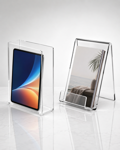 Versatile Clear Acrylic Artful AB01 3mm-6mm Thick <b>Book</b> Tablet Display Stand Stylish Easel for <b>Books</b> Magazines Comics Phones - Product Image 1