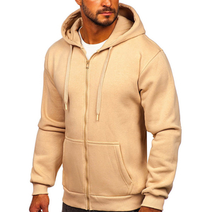 Manufacturer's Heavyweight French Terry Cotton Zip Hoodie High Quality Plain Solid <b>Sweatshirts</b> Custom Logo Winter Collection - Product Image 2
