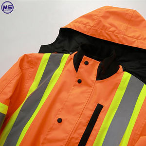 Chaqueta de Seguridad Fluorescente Amarilla de Alta Visibilidad, Transpirable y Antiestática, al por Mayor, para Control de Tráfico y Seguridad en Eventos para Hombres - Product Image 5