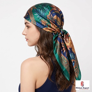 Wholesale Satin Printed Scarf Manufacturer OEM ODM Private Label Brand Promotion Corporate Marketing Africa EU Israel - Product Image 2
