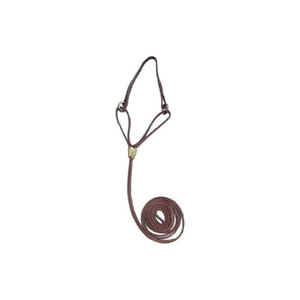 เชือกหนังสำหรับจูงม้าพร้อมอุปกรณ์โลหะสำหรับขี่ม้า - Product Image 1