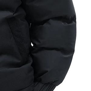 Veste matelassée pour homme de haute qualité, personnalisable avec logo, décontractée, à manches longues, manteau d'hiver avec col montant et capuche, imperméable pour homme - Product Image 6