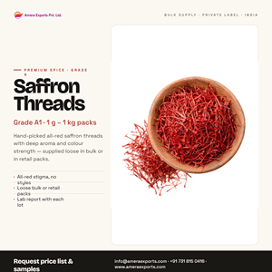 Safran en Fils de Qualité Supérieure en Gros – Safran Naturel Séché Brut de Haute Qualité – Épice Crocus Sativus – Fournisseur en Vrac - Product Image 2