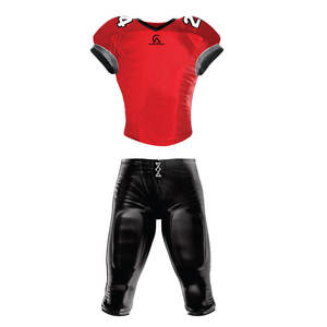 ชุดยูนิฟอร์มอเมริกันฟุตบอลคุณภาพสูงแบบสั่งทำพิเศษ มีจำหน่ายจำนวนมาก มีหลายขนาด สี และสไตล์ให้เลือกเพื่อให้เหมาะกับความต้องการของทีม - Product Image 1