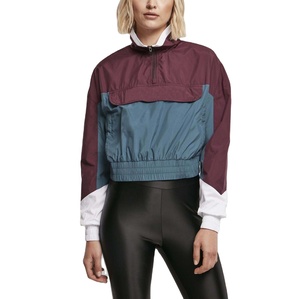 Top Deportivo Corto para Mujer, de Poliéster, Transpirable, Impermeable, Reflectante, Chaqueta Cortavientos para Actividades al Aire Libre - Product Image 1