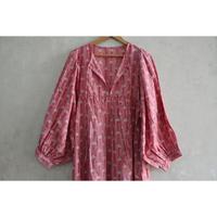Robe en coton à imprimé bloc pour femmes, vêtement d'été bohème éthique fait main, robe en tissu naturel léger et respirant