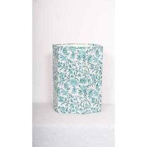 Poubelle décorative ouverte faite à la main en carton PP imprimé au bloc, avec enveloppe en tissu 100 % coton. - Product Image 1