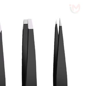 Juego de Pinzas para Cejas de Acero Inoxidable Profesional de Lujo 2025, Punta Puntiaguda, Ecológicas, Duraderas, Reutilizables, con Empaque Personalizado con Logotipo - Product Image 3