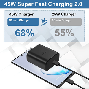45W USB-C Super veloce caricatore da parete con 10FT cavo compatibile con per Samsung per Galaxy S20 S21 S22 S23 - Product Image 2