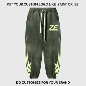 ZAINI Outdoor Casual Lightweight Eco-Friendly Joggers Quick Dry Breathable Sports <b>Trousers</b> Pleated Front <b>Drawstring</b> Closure <b>Men</b> - Product Image 4