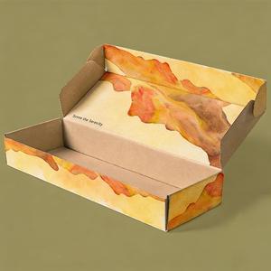 Boxit.pk Custom Square Kraft Corrugated Gift Mailer Box with Spot UV, <b>Matt</b> Lamination & 4C Printing Recycled Packaging - Product Image 2