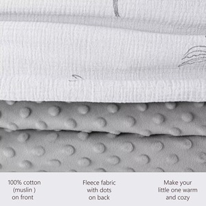 Couvertures pour bébé en coton de haute qualité, gaze 100% coton, couvertures en mousseline pour bébé - Product Image 6