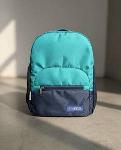 Sac à dos scolaire OEM de 15 pouces, design géométrique, durable, confortable, grande capacité, imperméable, avec doublure en polyester pour étudiants - Product Image 1