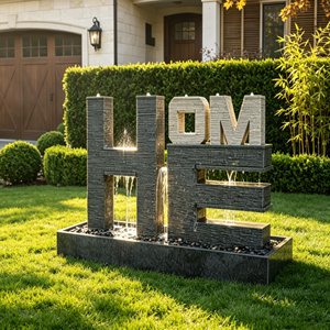 <span class=keywords><strong>Fontaine</strong></span> d'eau moderne <span class=keywords><strong>en</strong></span> granit Magic Stone <span class=keywords><strong>pour</strong></span> jardin extérieur – Design écologique et durable <span class=keywords><strong>pour</strong></span> aménagement paysager et <span class=keywords><strong>bassin</strong></span> – Vente <span class=keywords><strong>en</strong></span> gros - Product Image 1