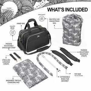 Nueva Bolsa de Maternidad con Cuna Plegable para Bebé, Mochila Pañalera Multifuncional, Cuna de Viaje Portátil 2 en 1 - Product Image 3