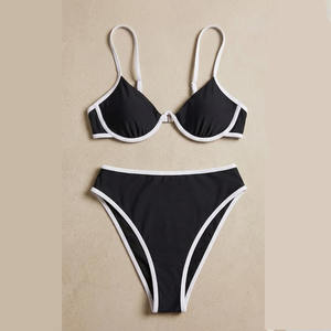 Offre Spéciale – Ensemble Bikini Personnalisé Sexy et Tendance, Maillot de Bain Deux Pièces & Tenue de Plage Push-up Uni pour Femme - Product Image 3