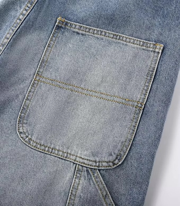 Jeans pour hommes, coupe classique droite, extensible, bleu foncé, décontracté, pantalon en denim, jeans slim pour gentleman - Product Image 5