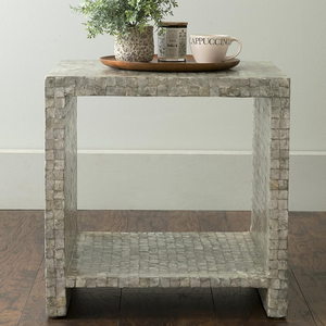 Table d'appoint artisanale en nacre de qualité supérieure, petite table en nacre pour la décoration intérieure moderne, intérieur luxueux - Product Image 3