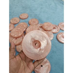 Luxury Marble Swirl <b>Resin</b> <b>Craft</b> Round Lamp Base Handmade Decorative Lighting Stand for Custom Home Decor - Product Image 3